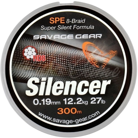 Плетенка SAVAGE GEAR HD8 Silencer Braid 300 м 0,23 мм цв. зеленый фото 1