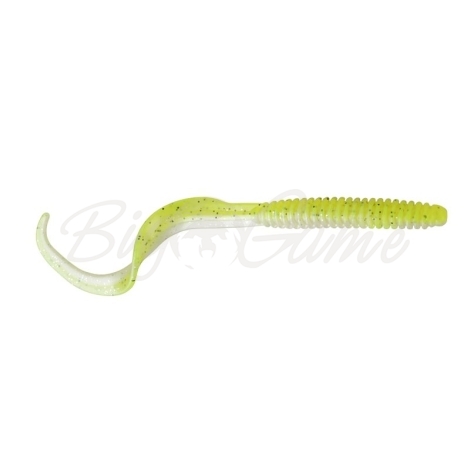 Приманка SAVAGE GEAR LB Rib Worm 90 мм (10 шт.) цв. Chartruese Pearl фото 1