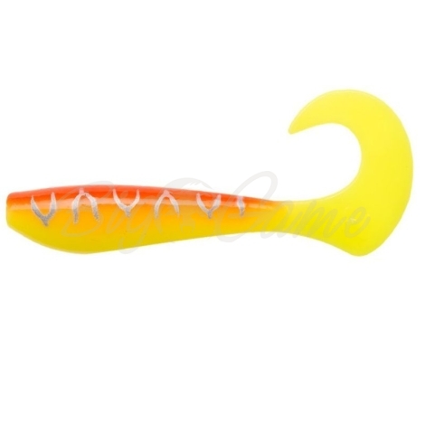 Твистер NARVAL Curly Swimmer 12 см (4 шт.) цв. Sunset Tiger фото 1