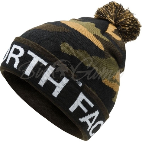 Шапка THE NORTH FACE Ski Tuke V Beanie цвет Burnt Olive Green Woods Camo фото 1