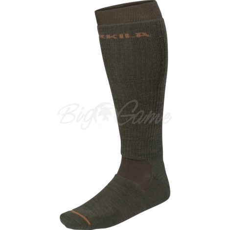 Носки HARKILA Pro Hunter 2.0 Short Socks цвет Willow green / Shadow brown фото 1