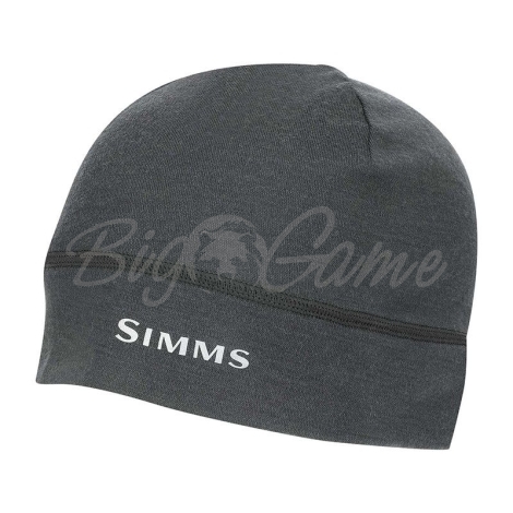 Шапка SIMMS Lightweight Wool Liner Beanie цвет Carbon фото 1