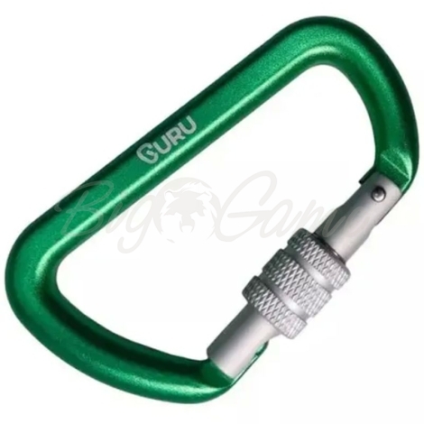 Карабин металлический GURU Typhoon цв. Green фото 1 Карабин металлический GURU Typhoon цв. Green фото 1
