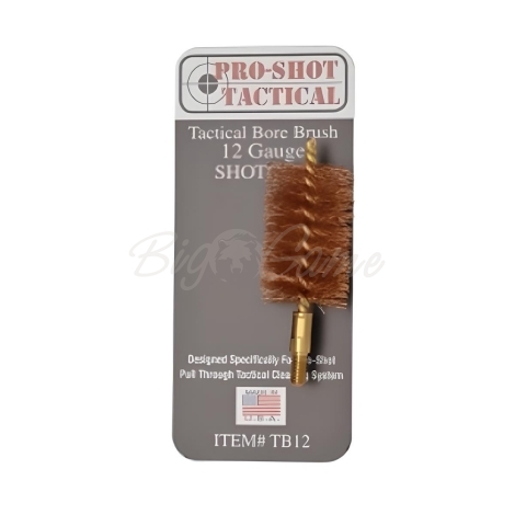 Ёршик для чистки оружия PRO SHOT Tactical Бронзовый, к .12 фото 2