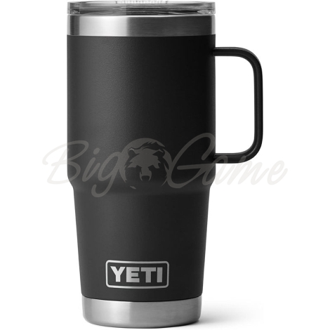 Термокружка YETI Rambler Travel Mug 591 цвет Black фото 5