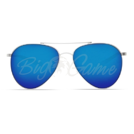 Очки COSTA DEL MAR Piper 580 GLS р. M цв. Velvet Silver Frame цв. ст. Blue Mirror фото 3