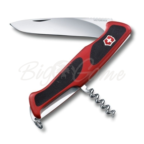 Нож VICTORINOX RangerGrip 52 130мм 5 функций цв. Красный / черный фото 1