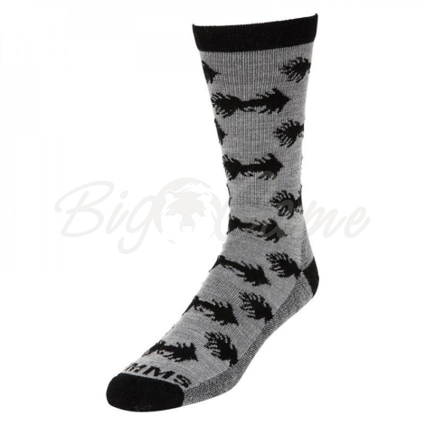 Носки SIMMS Daily Sock цвет Woolly Bugger Steel фото 1