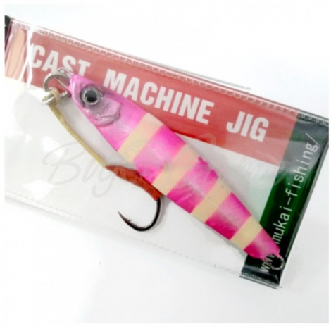 Пилькер MUKAI Cast Machine Jig 20 г код цв. Pink Zebra Glow фото 1