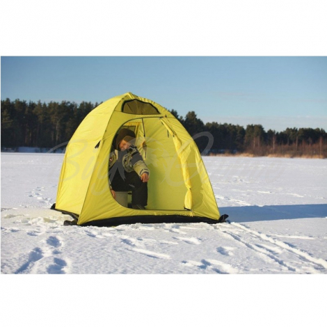 Палатка HOLIDAY Easy Ice рыболовная зимняя 2,1х2,1х1,6 цвет желтый фото 2