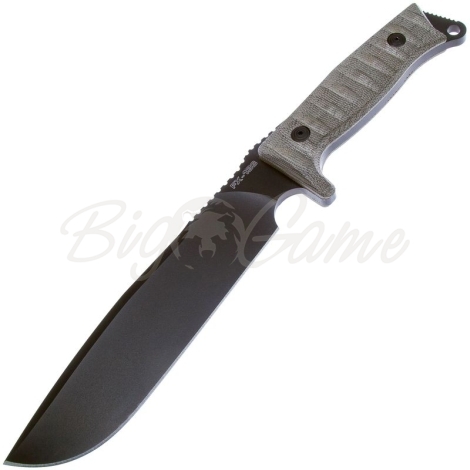 Нож с фиксированным клинком FOX KNIVES Combat Jungle сталь Bohler N690Co рукоять Микарта цв. Зеленый фото 1