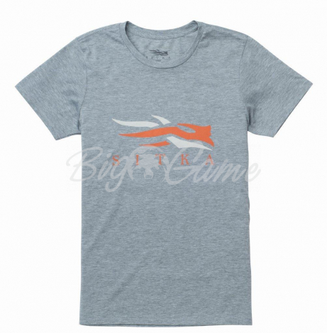 Футболка SITKA Youth Logo Tee SS цвет Heather Grey фото 1