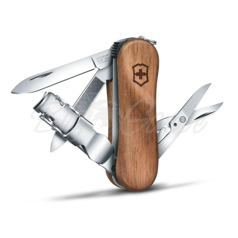 Нож VICTORINOX Nail Clip Wood 580 65мм 6 функций цв. орех (дерево) фото 2