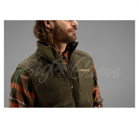 Жилет HARKILA Polar fleece waistcoat цвет Willow green фото 3