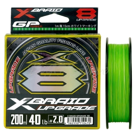 Плетенка YGK X-Braid Upgrade X8 200 м Зеленый / Белый #2 фото 1