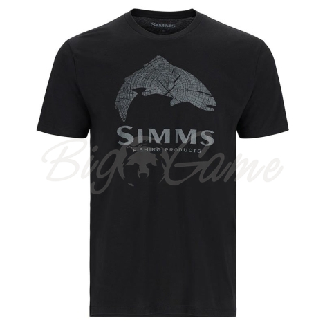 Футболка SIMMS Wood Trout Fill T-Shirt цвет Black фото 1