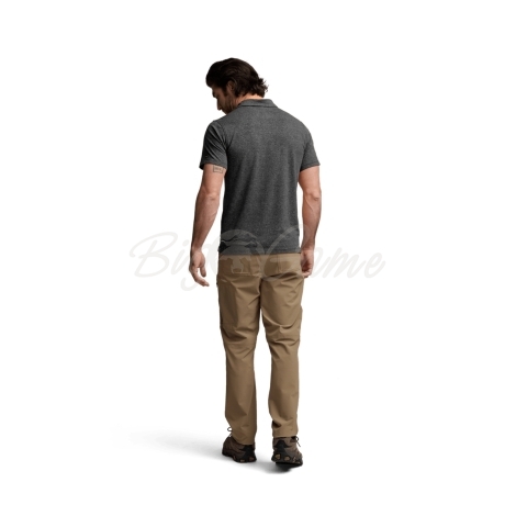 Футболка SITKA Essential SS Polo цвет Obsidian Heather фото 8