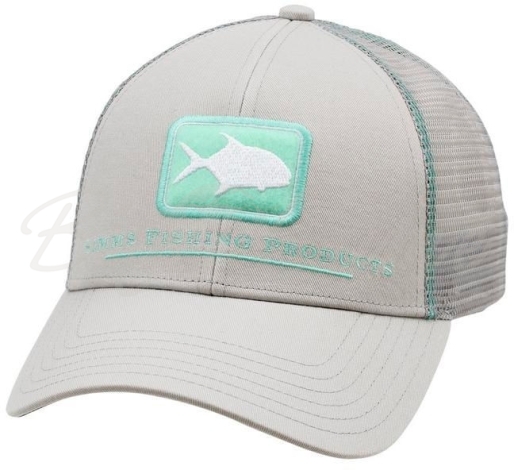 Кепка SIMMS Permit Icon Trucker цвет Sterling фото 1