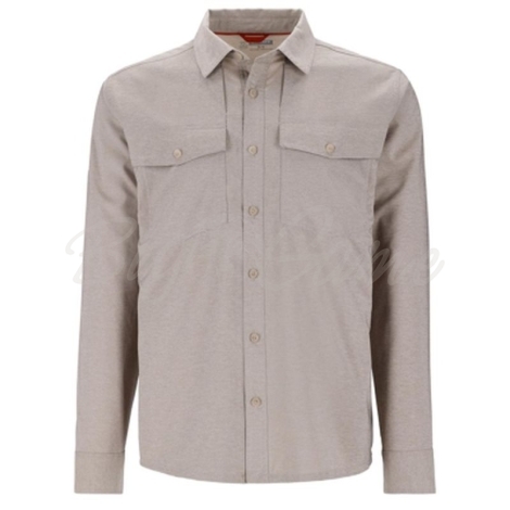 Рубашка SIMMS No-See-Um Bugstopper LS Shirt цвет Dolomite Heather фото 1