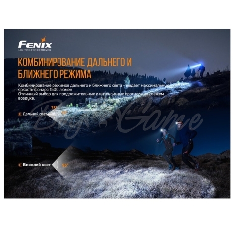 Фонарь налобный FENIX HM65R-T (SST40 + CREE XP-G2 S3, 18650) цвет Черный/Оранжевый фото 20