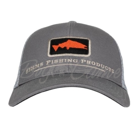 Кепка SIMMS Salmon Icon Trucker цвет Slate фото 4