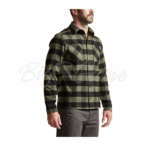 Рубашка SITKA Riser Work Shirt цвет Covert / Black / Plaid фото 5