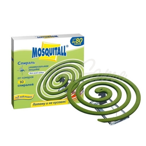 Спирали MOSQUITALL Универсальная защита от комаров 10 шт. фото 1