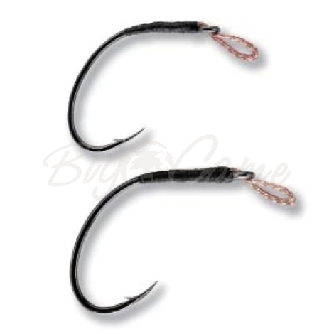Крючок одинарный SMITH лососевые для блесен Sure Hook Salmon №5 black (2 шт.) фото 1