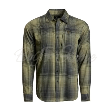 Рубашка KING'S Modern Button Flannel цвет Olive Plaid фото 1