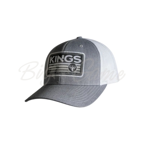 Бейсболка KING'S Gradient Patch Hat цвет Heather Grey / White фото 1