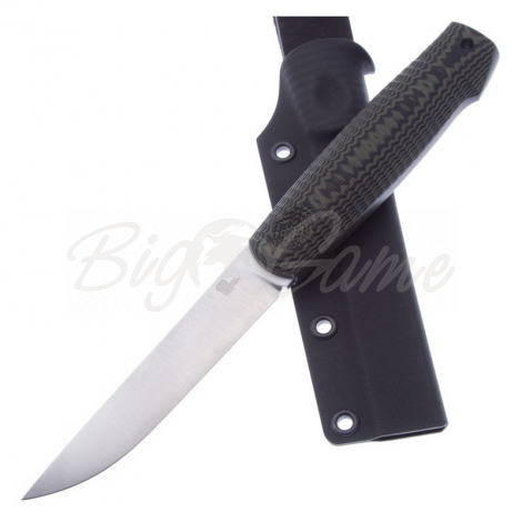 Нож OWL KNIFE North сталь M390 рукоять G10 черно-оливковая фото 3