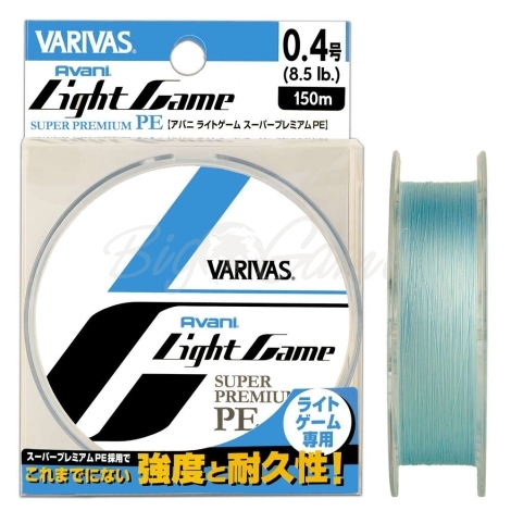 Плетенка VARIVAS Light Game Super Premium PE New 150 м цв. Голубой # 0.4 фото 1
