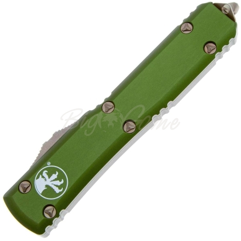 Нож автоматический MICROTECH Ultratech S/E M390, рукоять алюминий, цв. зеленый фото 3