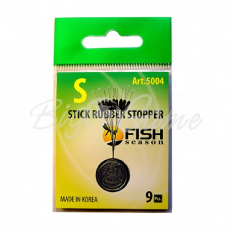 Стопор резиновый FISH SEASON 5004 Stick Rubber Stopper Цилиндр р. M (9 шт.) фото 1