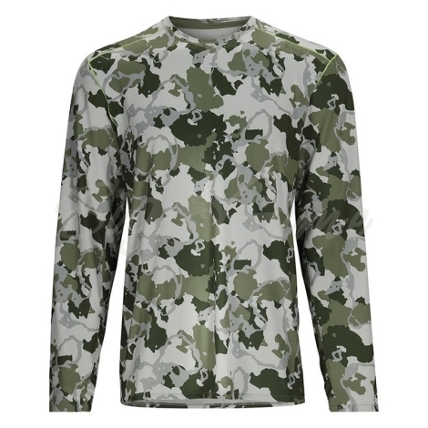 Футболка SIMMS Solarflex Crewneck цвет Regiment Camo Clover фото 1