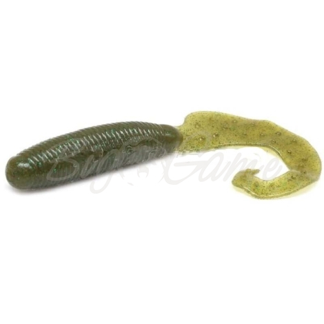 Твистер REINS Fat G-Tail Grub 4" (10 шт.) код цв. 037-Swamp shrimp фото 1