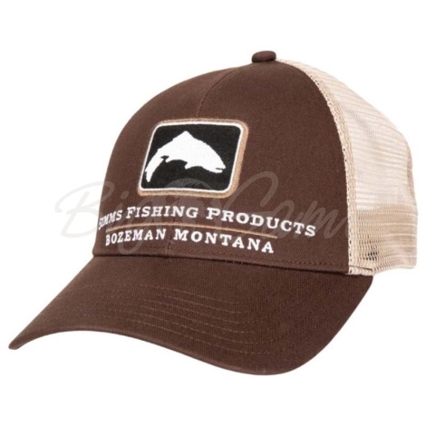 Кепка SIMMS Trout Icon Trucker цвет Mahogany фото 1