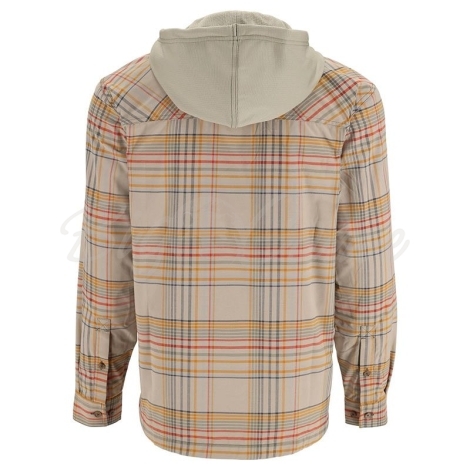 Рубашка SIMMS Coldweather Hoody цвет Stone Neo Plaid фото 2