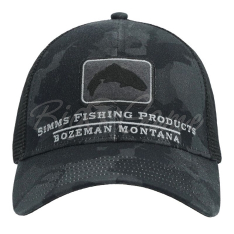 Кепка SIMMS Trout Icon Trucker цвет Regiment Camo Carbon фото 1