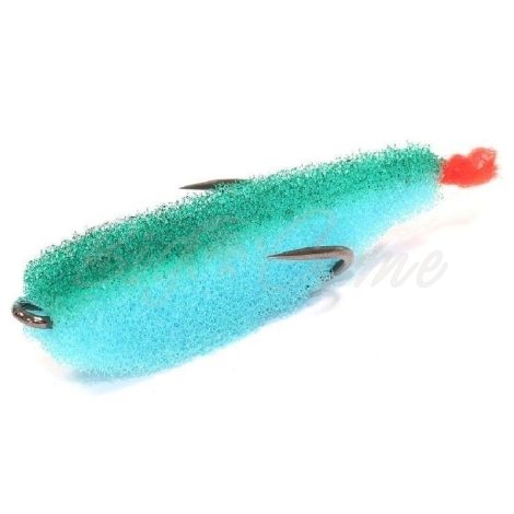 Поролоновая рыбка LEX Zander Fish 5,5 BLGB (синее тело / зеленая спина / красный хвост) фото 1