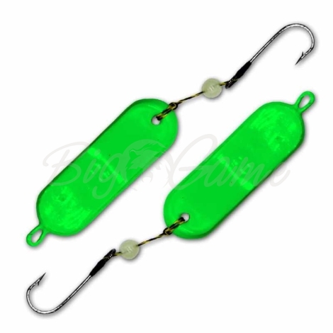 Блесна колеблющаяся BEST FISHING Buler Neon 20 г цв. зелёный флуоресцентный фото 1