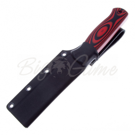 Нож OWL KNIFE Otus сталь M398 рукоять G10 черно-красная фото 3