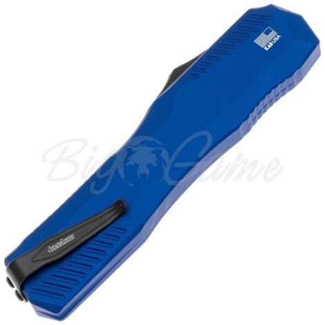 Нож складной автоматический KERSHAW Livewire CPM MagnaCut рукоять Алюминий 6061-T6 цв. Синий фото 3