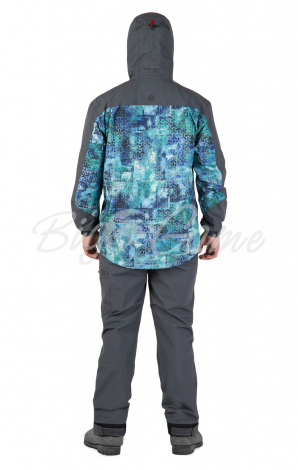 Куртка FHM Gale цвет Голубой принт / Серый фото 7