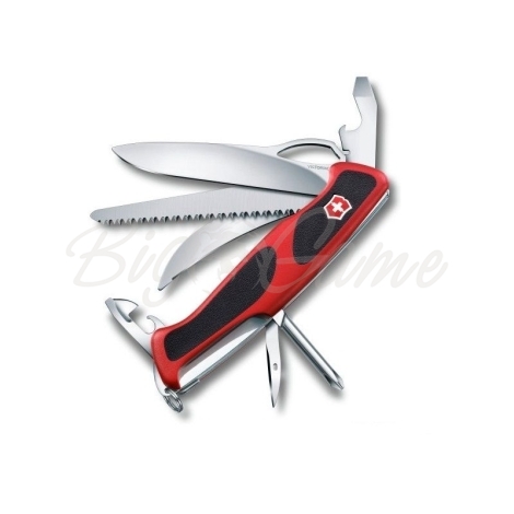 Нож VICTORINOX RangerGrip 58 Hunter 130мм 13 функций цв. Красный / черный фото 1