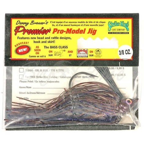 Бактейл STRIKE KING Premier Pro Model Jig 10,5 г (3/8 oz) код цв. 44 фото 1