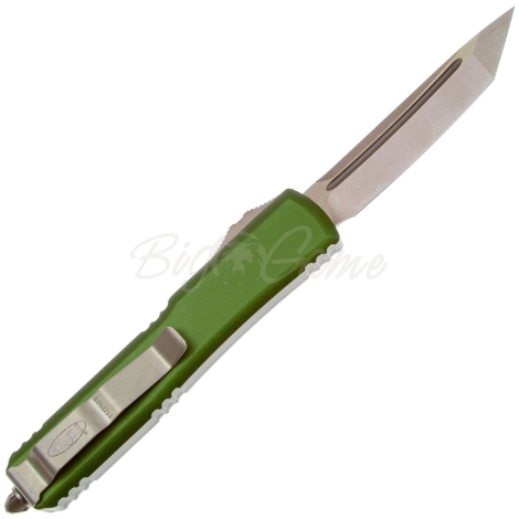 Нож автоматический MICROTECH Ultratech T/E сталь M390 рукоять Алюминий цв. Зеленый фото 5