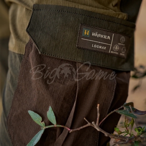 Брюки HARKILA Logmar Lightweight zip off Trousers цвет Dark Olive / Willow Green фото 3