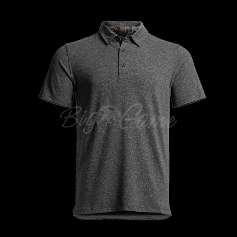 Футболка SITKA Essential SS Polo цвет Obsidian Heather фото 1