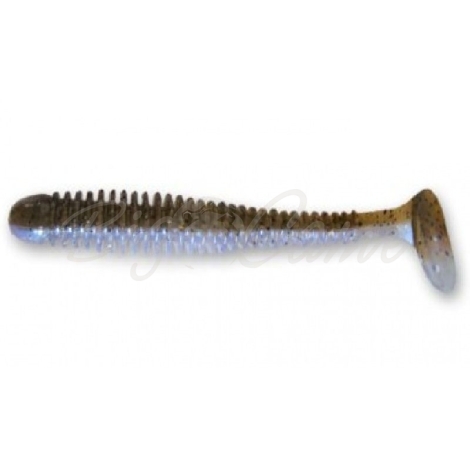 Виброхвост CRAZY FISH Vibro Worm 3,4" (5 шт.) зап. кальмар, код цв. 3d фото 1